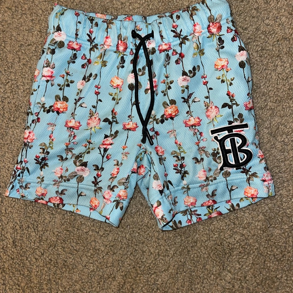 Burberry Floral Blue Shorts
